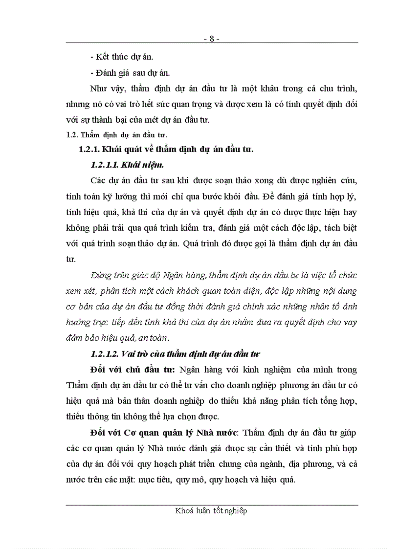 image for page Các giải pháp nhằm nâng cao chất lượng công tác thẩm định dự án đầu tư tại chi nhánh NHNo&PTNT Quận Ba Đình