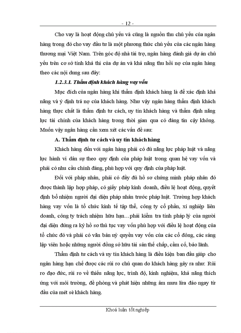 image for page Các giải pháp nhằm nâng cao chất lượng công tác thẩm định dự án đầu tư tại chi nhánh NHNo&PTNT Quận Ba Đình