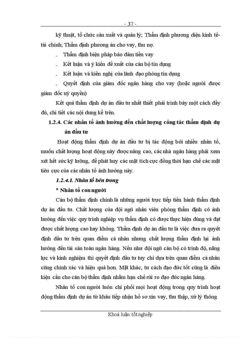 image for page Các giải pháp nhằm nâng cao chất lượng công tác thẩm định dự án đầu tư tại chi nhánh NHNo&PTNT Quận Ba Đình