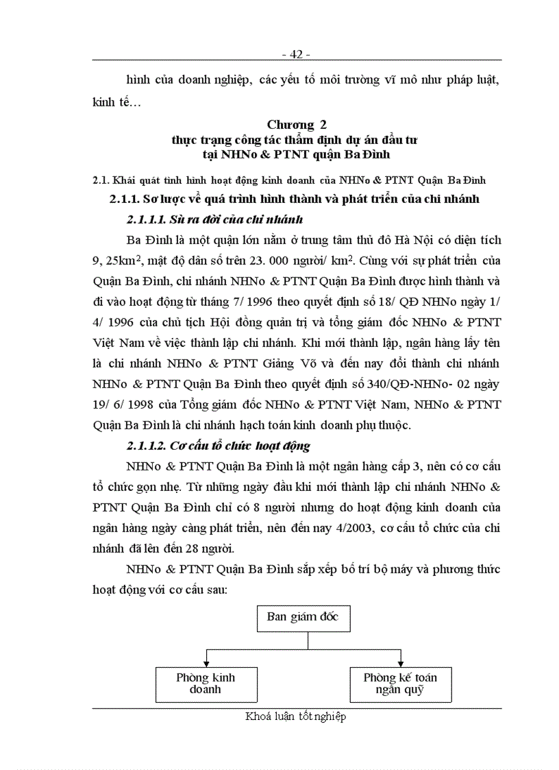 image for page Các giải pháp nhằm nâng cao chất lượng công tác thẩm định dự án đầu tư tại chi nhánh NHNo&PTNT Quận Ba Đình