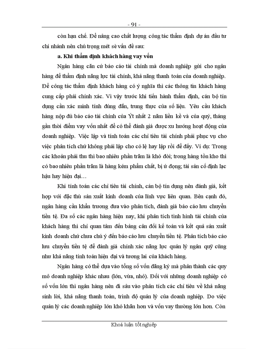 image for page Các giải pháp nhằm nâng cao chất lượng công tác thẩm định dự án đầu tư tại chi nhánh NHNo&PTNT Quận Ba Đình