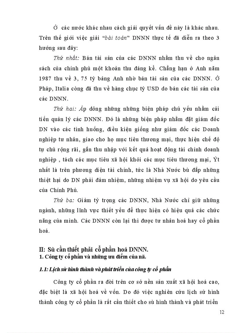 image for page Cổ phần hoá DNNN trên địa bàn tỉnh Hà Tây thực trạng và giải pháp
