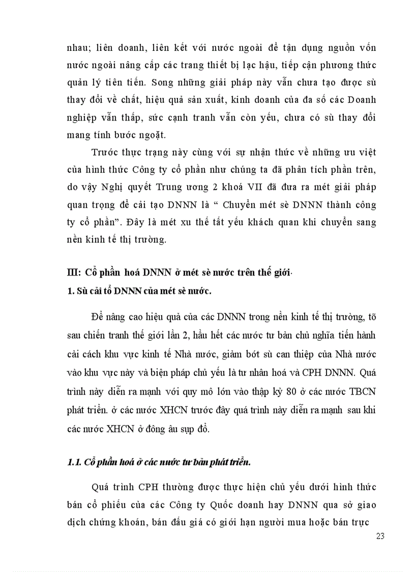 image for page Cổ phần hoá DNNN trên địa bàn tỉnh Hà Tây thực trạng và giải pháp