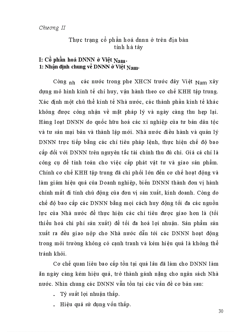 image for page Cổ phần hoá DNNN trên địa bàn tỉnh Hà Tây thực trạng và giải pháp