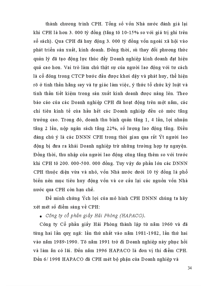 image for page Cổ phần hoá DNNN trên địa bàn tỉnh Hà Tây thực trạng và giải pháp