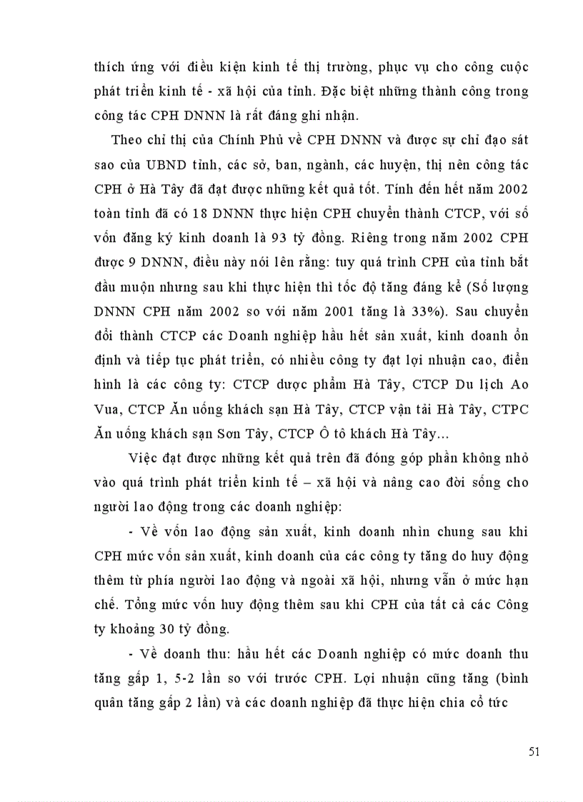image for page Cổ phần hoá DNNN trên địa bàn tỉnh Hà Tây thực trạng và giải pháp