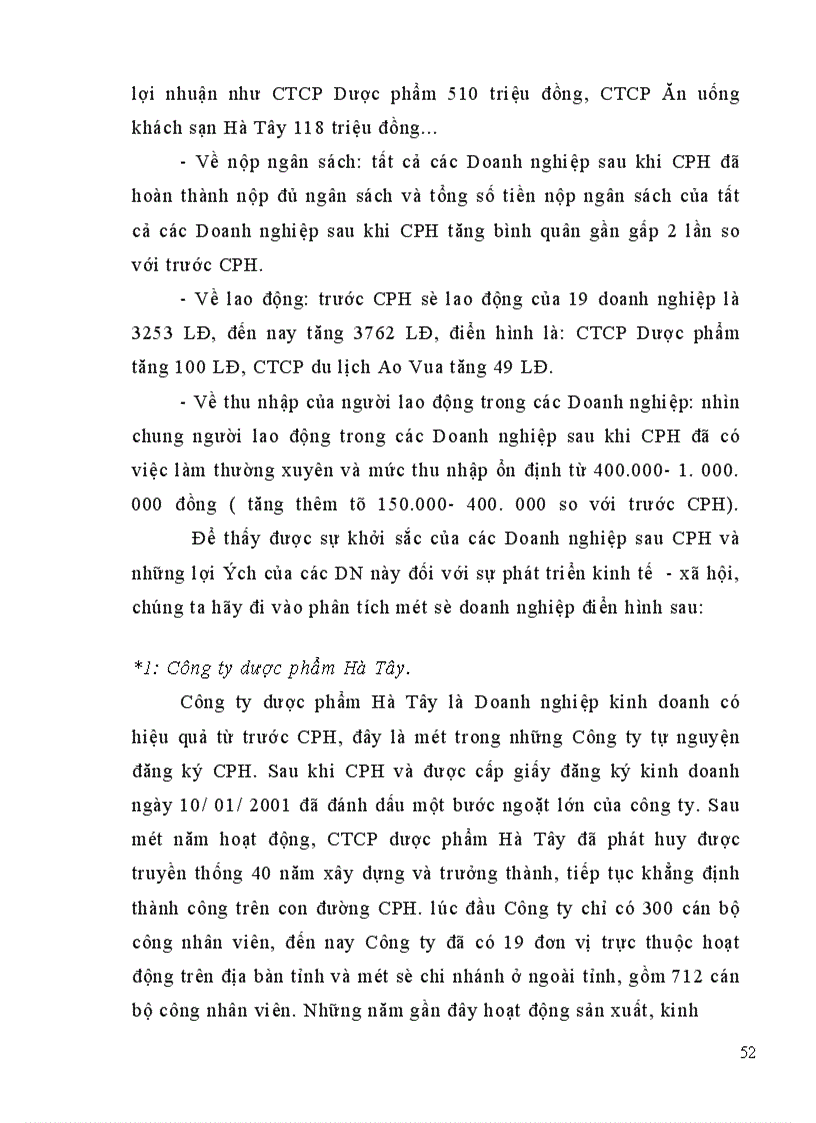 image for page Cổ phần hoá DNNN trên địa bàn tỉnh Hà Tây thực trạng và giải pháp
