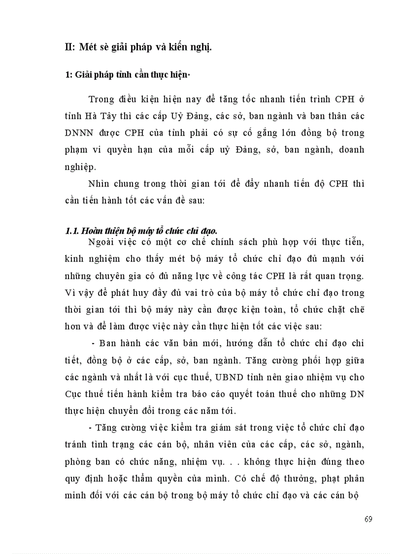 image for page Cổ phần hoá DNNN trên địa bàn tỉnh Hà Tây thực trạng và giải pháp