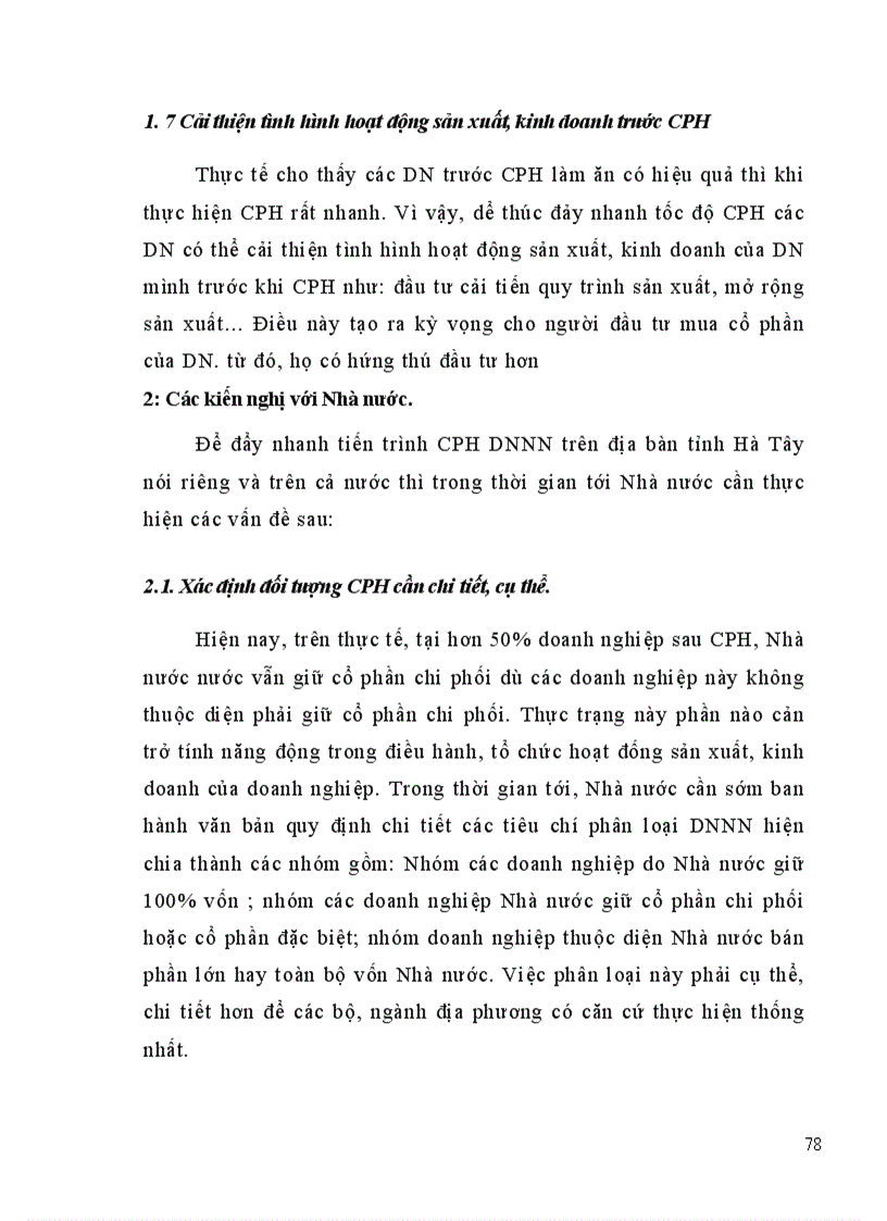 image for page Cổ phần hoá DNNN trên địa bàn tỉnh Hà Tây thực trạng và giải pháp