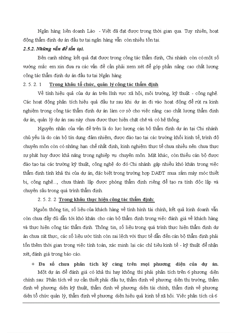 image for page Các biện pháp nhằm nâng cao chất lượng công tác thẩm định dự án đầu tư tại Ngân hàng liên doanh Lào - Việt chi nhánh Hà Nội