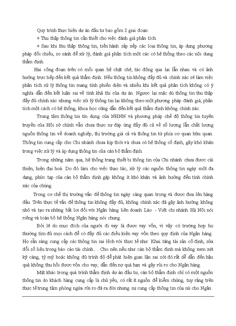 image for page Các biện pháp nhằm nâng cao chất lượng công tác thẩm định dự án đầu tư tại Ngân hàng liên doanh Lào - Việt chi nhánh Hà Nội