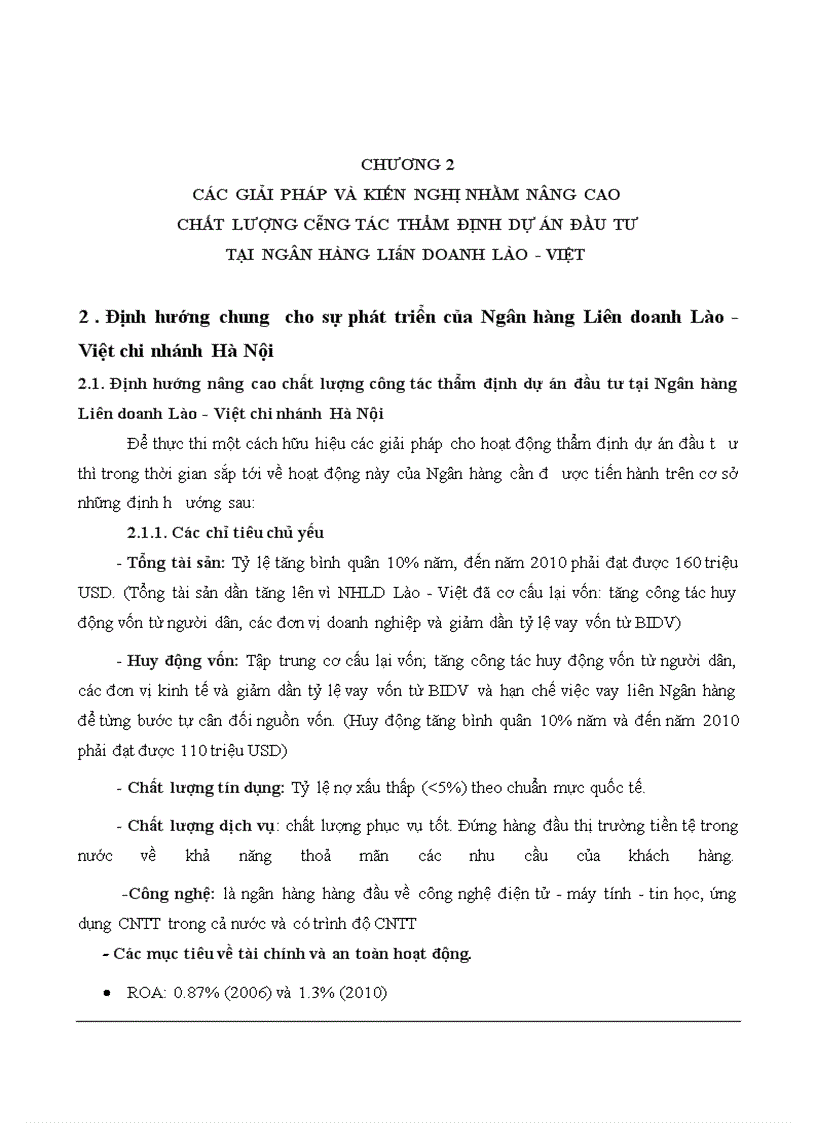 image for page Các biện pháp nhằm nâng cao chất lượng công tác thẩm định dự án đầu tư tại Ngân hàng liên doanh Lào - Việt chi nhánh Hà Nội