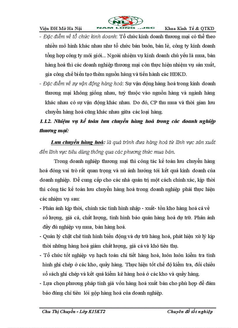 image for page Hoàn thiện công tác hạch toán lưu chuyển hàng hoá và xác định kết quả tiêu thụ hàng hoá tại công ty cổ phần tin học viễn thông Nam Long