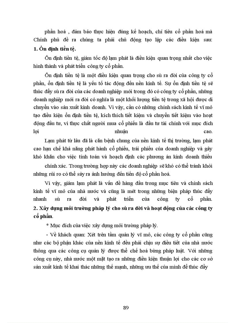image for page Những vấn đề về cổ phần hoá doanh nghiệp Nhà nước và đề xuất một số giải pháp để đẩy nhanh tốc độ cổ phần hoá