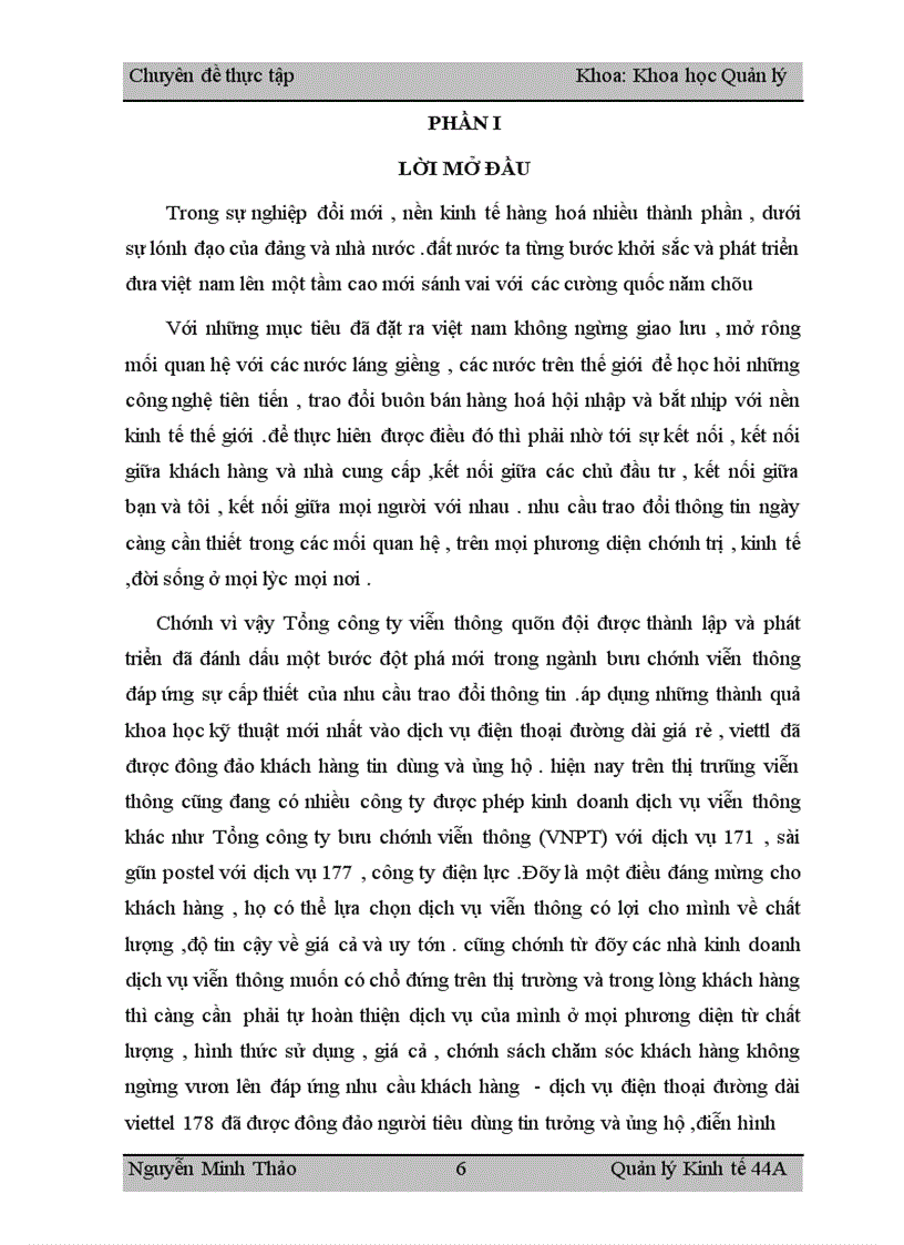 image for page Nghiên cứu giải pháp quản lý nhằm nâng cao hiệu quả hoạt động sản xuất kinh doanh của công ty điện thoại đường dài Viettel
