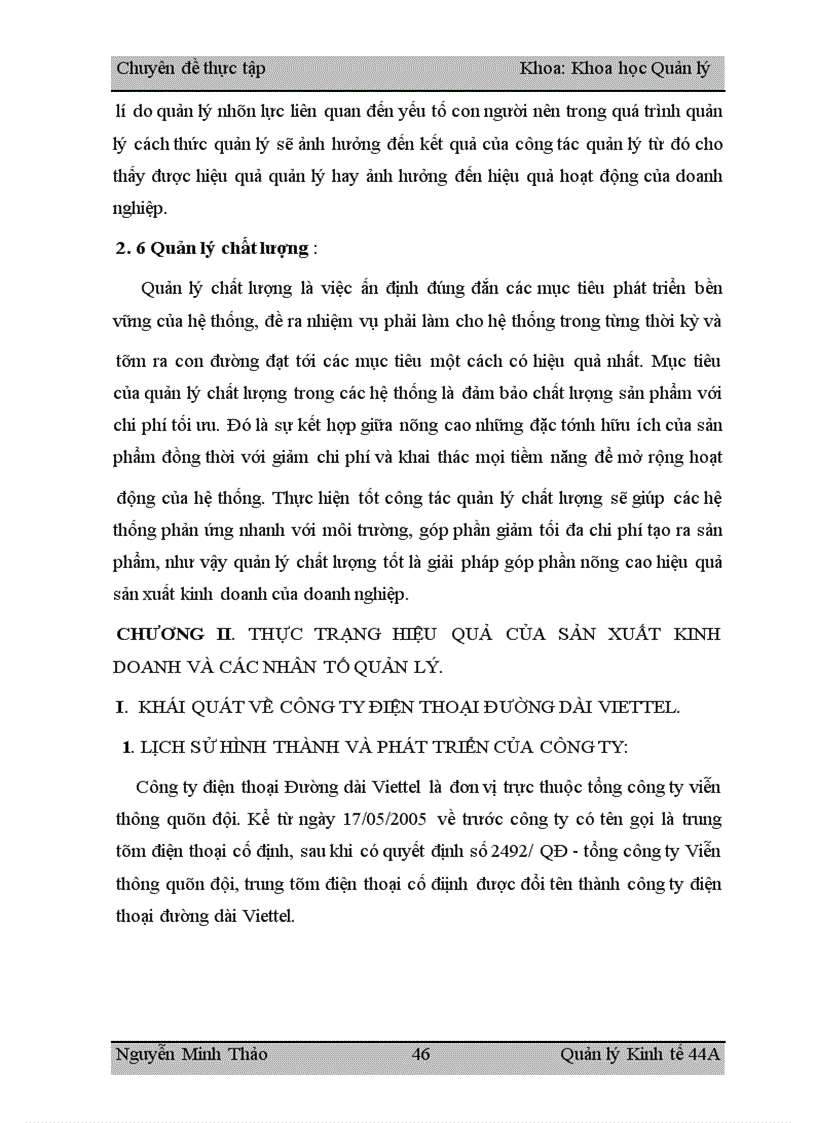image for page Nghiên cứu giải pháp quản lý nhằm nâng cao hiệu quả hoạt động sản xuất kinh doanh của công ty điện thoại đường dài Viettel