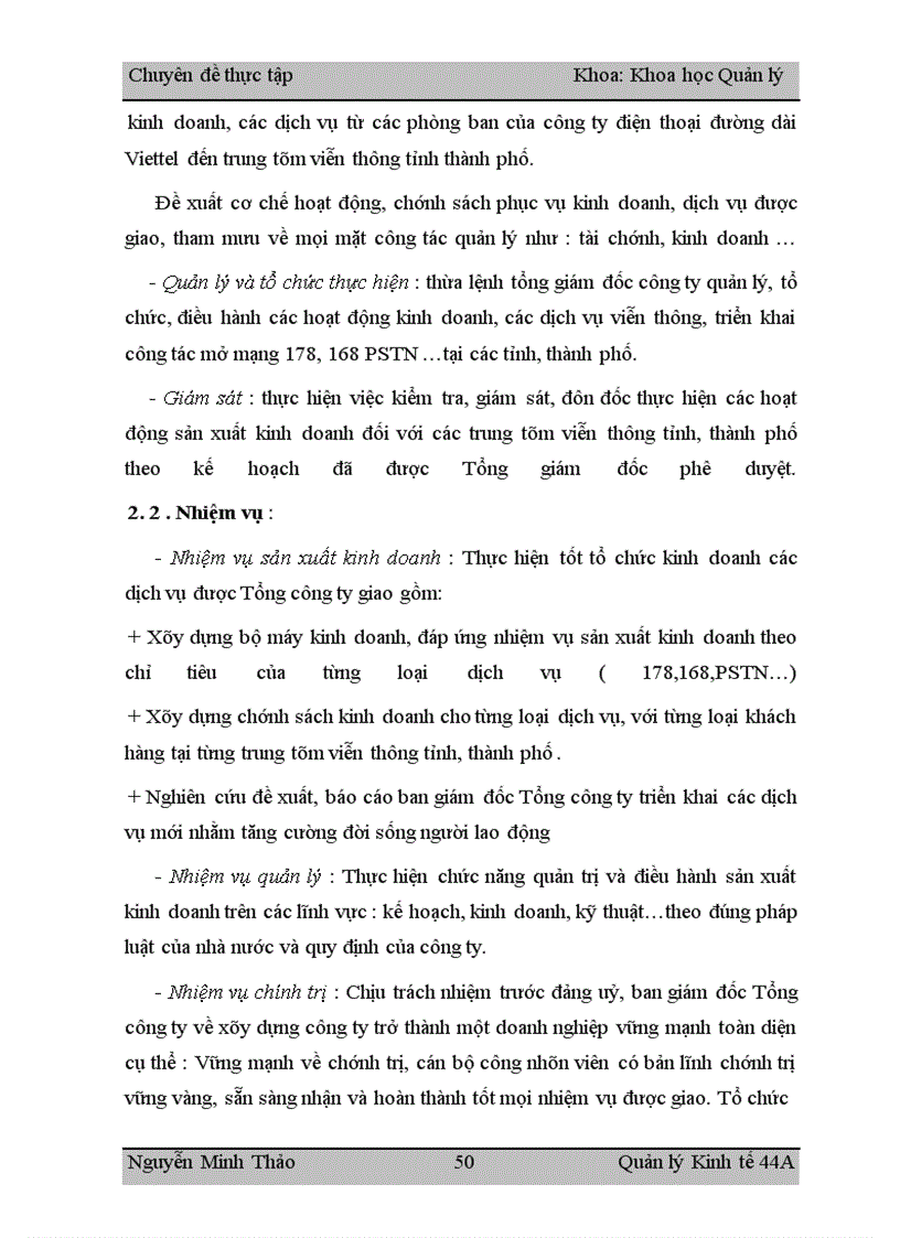 image for page Nghiên cứu giải pháp quản lý nhằm nâng cao hiệu quả hoạt động sản xuất kinh doanh của công ty điện thoại đường dài Viettel