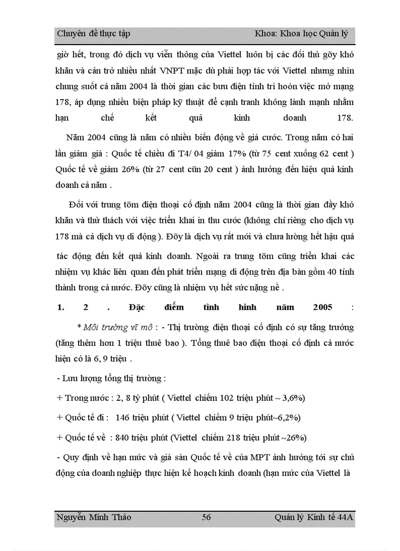 image for page Nghiên cứu giải pháp quản lý nhằm nâng cao hiệu quả hoạt động sản xuất kinh doanh của công ty điện thoại đường dài Viettel