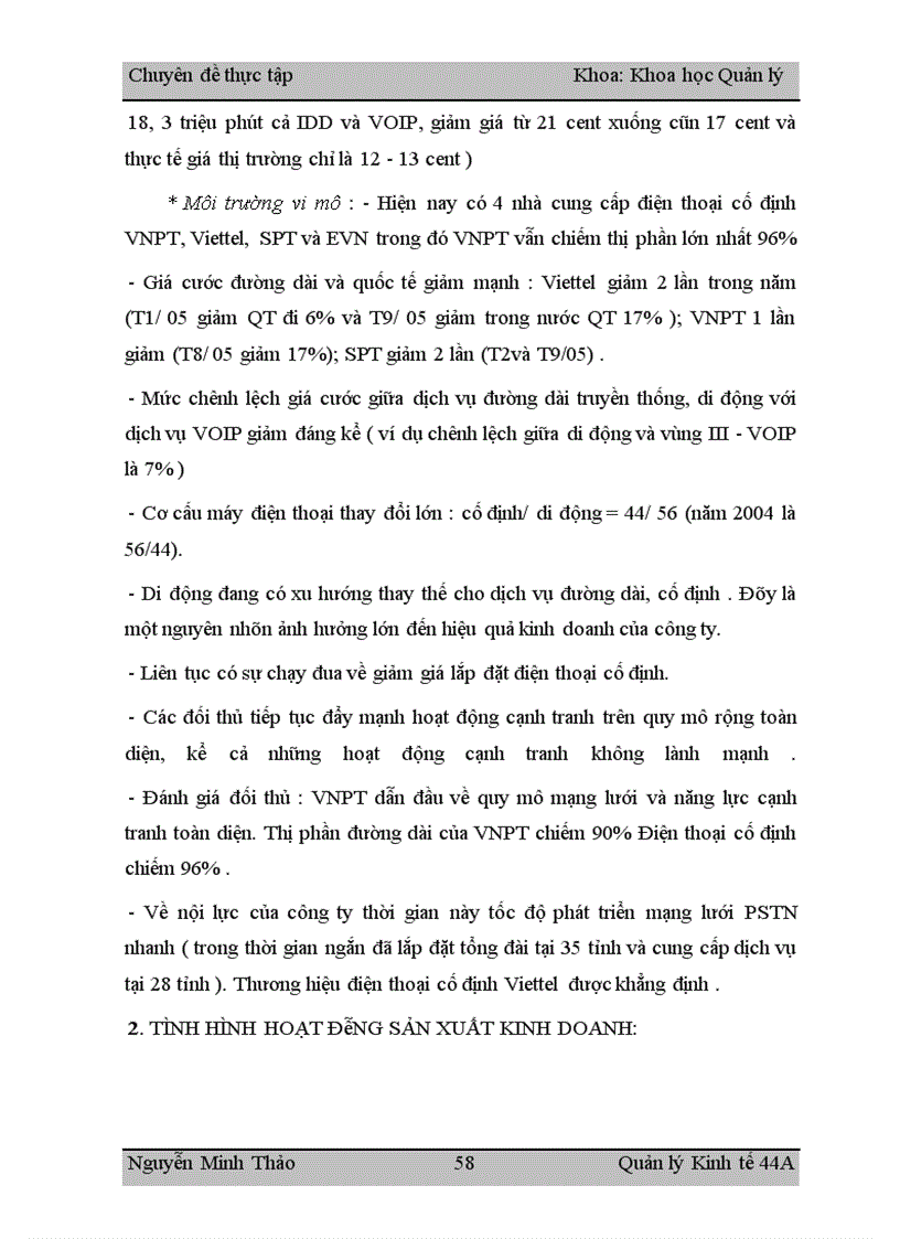 image for page Nghiên cứu giải pháp quản lý nhằm nâng cao hiệu quả hoạt động sản xuất kinh doanh của công ty điện thoại đường dài Viettel
