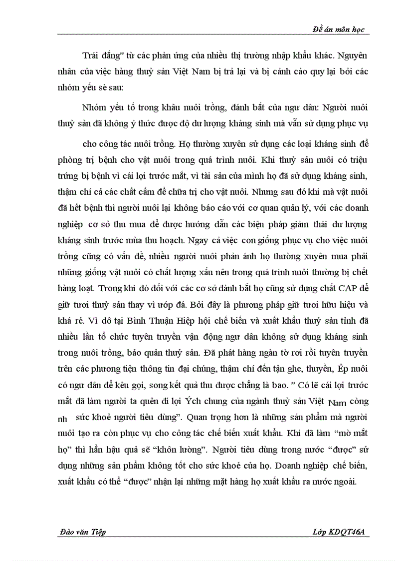 image for page Tìm hiểu và nghiên cứu thực trạng hàng thuỷ sản Việt Nam trong thời gian qua và trong tương lai trước những chính sách tăng cường kiểm soát, quản lý chất lượng thuỷ sản nhập khẩu của Nhật