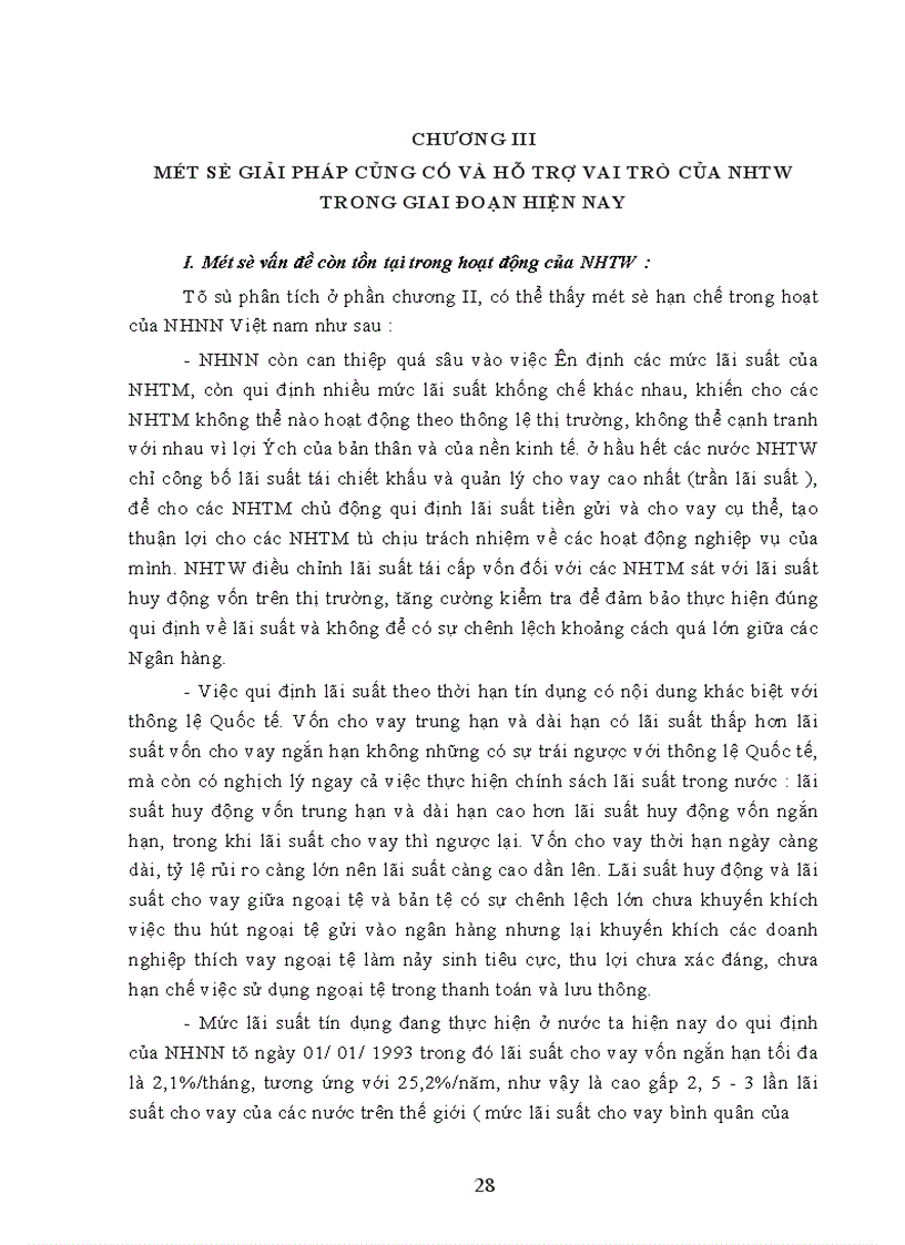 image for page Vai trò của NHTW trong nền kinh tế thị trường