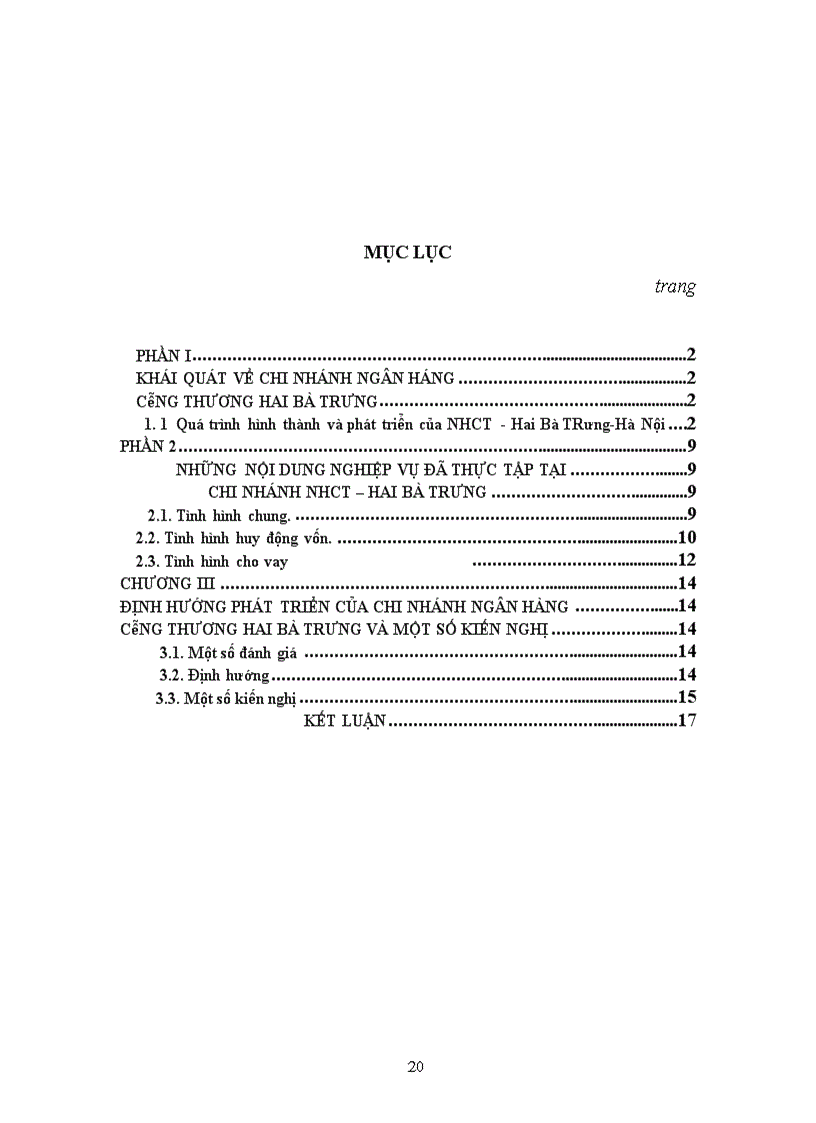 image for page Một số giải pháp và kiến nghị nhằm ngăn ngừa và hạn chế rủi ro tín dụng tại chi nhánh ngân hàng Công thương Hai Bà Trưng