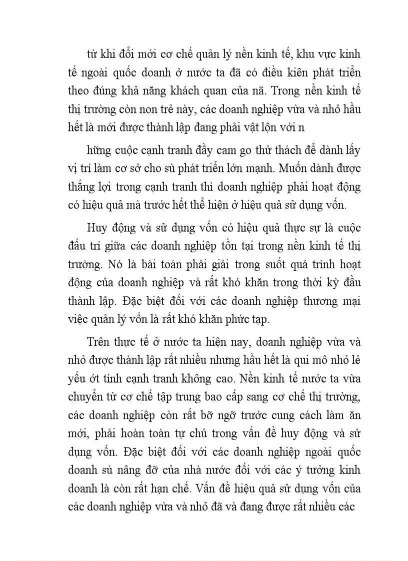 Một số giải pháp nâng cao hiệu quả sử dụng và huy động vốn ở công ty tnhh thương mại và dịch vụ khoa học kỹ thuật hà nội