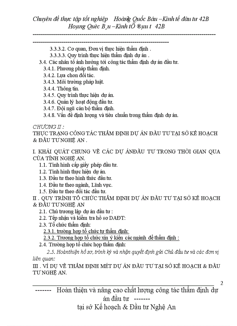 image for page Hoàn thiện và nâng cao chất lượng công tác thẩm định dự án đầu tư tại sở Kế hoạch & Đầu tư Nghệ An
