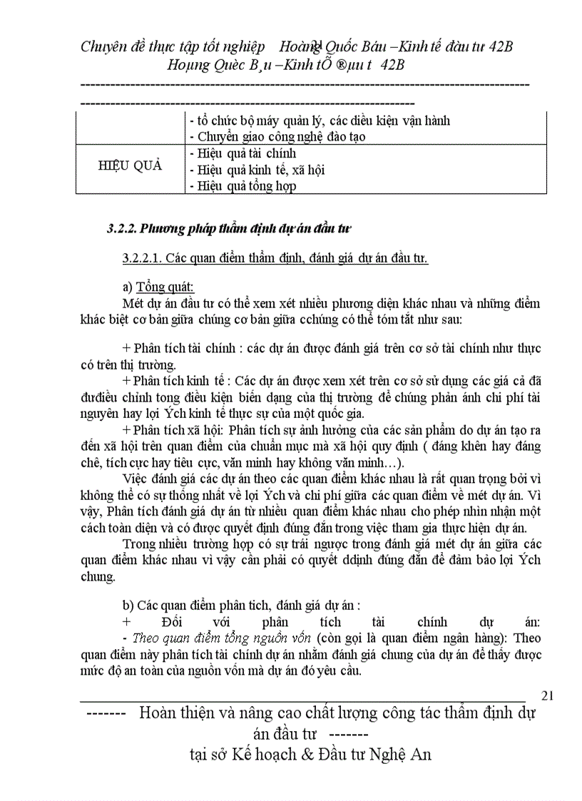 image for page Hoàn thiện và nâng cao chất lượng công tác thẩm định dự án đầu tư tại sở Kế hoạch & Đầu tư Nghệ An