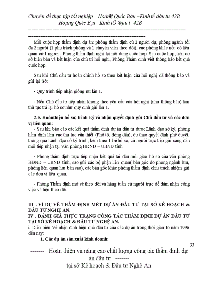 image for page Hoàn thiện và nâng cao chất lượng công tác thẩm định dự án đầu tư tại sở Kế hoạch & Đầu tư Nghệ An