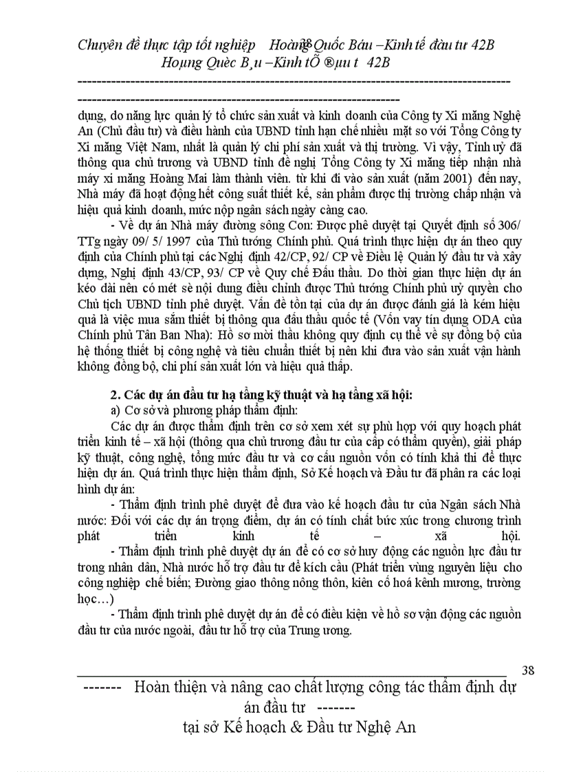 image for page Hoàn thiện và nâng cao chất lượng công tác thẩm định dự án đầu tư tại sở Kế hoạch & Đầu tư Nghệ An