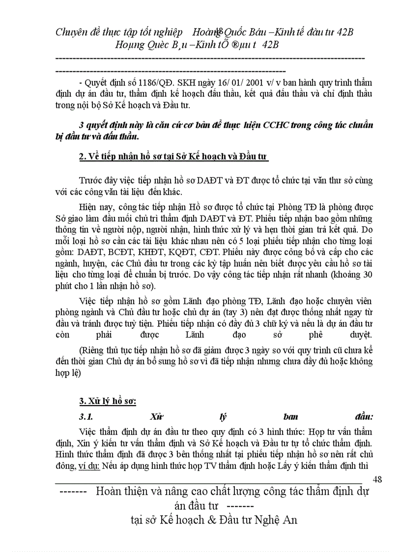 image for page Hoàn thiện và nâng cao chất lượng công tác thẩm định dự án đầu tư tại sở Kế hoạch & Đầu tư Nghệ An