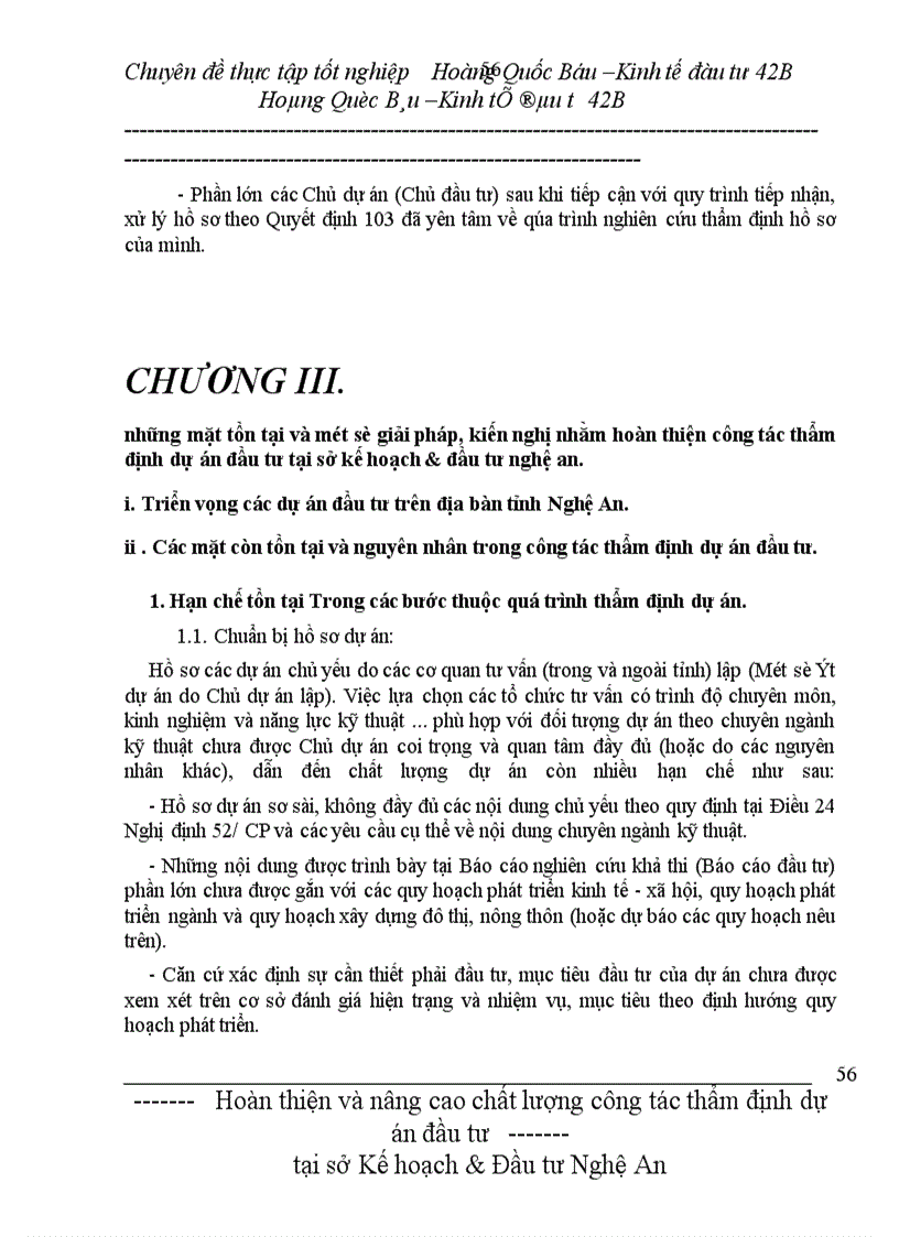 image for page Hoàn thiện và nâng cao chất lượng công tác thẩm định dự án đầu tư tại sở Kế hoạch & Đầu tư Nghệ An