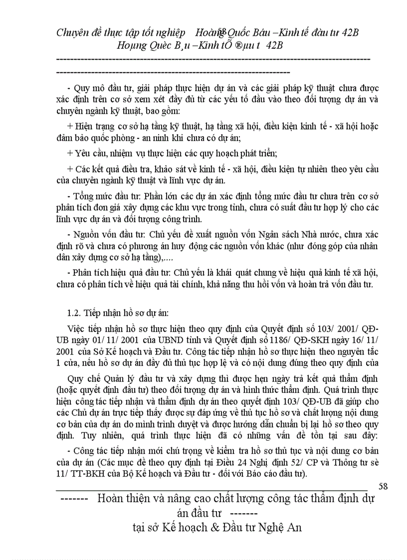 image for page Hoàn thiện và nâng cao chất lượng công tác thẩm định dự án đầu tư tại sở Kế hoạch & Đầu tư Nghệ An