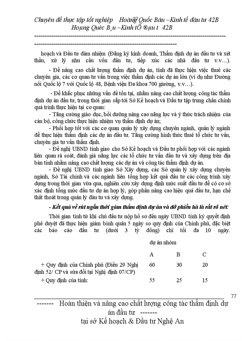 image for page Hoàn thiện và nâng cao chất lượng công tác thẩm định dự án đầu tư tại sở Kế hoạch & Đầu tư Nghệ An