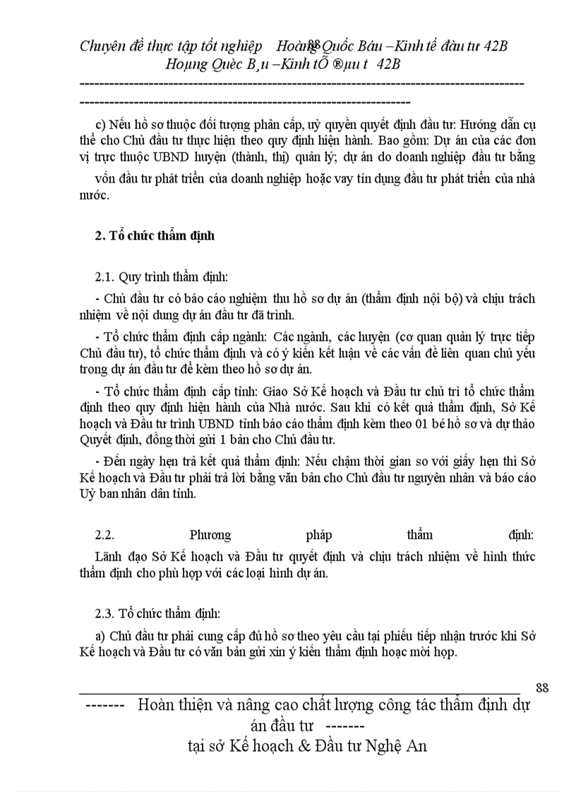 image for page Hoàn thiện và nâng cao chất lượng công tác thẩm định dự án đầu tư tại sở Kế hoạch & Đầu tư Nghệ An