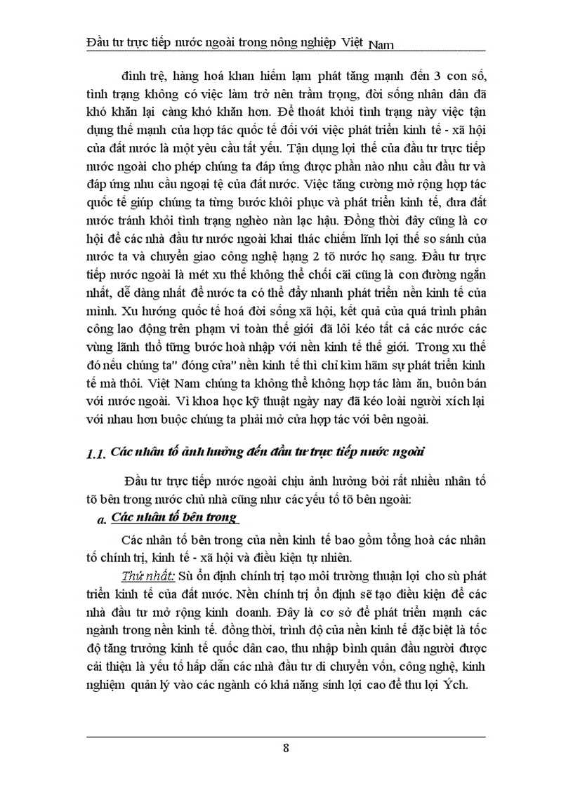image for page Đầu tư trực tiếp nước ngoài phát triển nghành nông nghiệp Việt Nam thực trạng và giải pháp