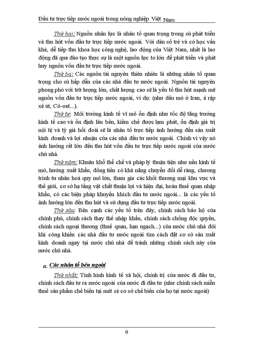 image for page Đầu tư trực tiếp nước ngoài phát triển nghành nông nghiệp Việt Nam thực trạng và giải pháp