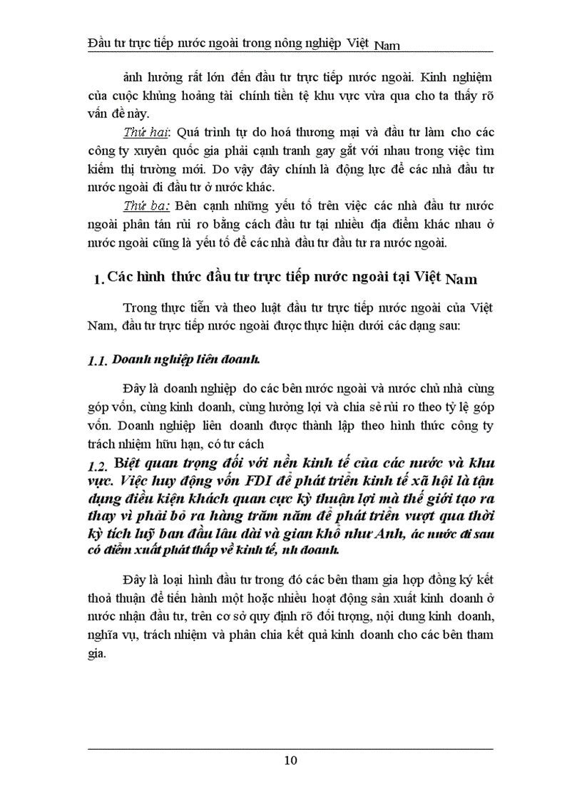 image for page Đầu tư trực tiếp nước ngoài phát triển nghành nông nghiệp Việt Nam thực trạng và giải pháp