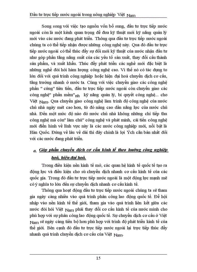 image for page Đầu tư trực tiếp nước ngoài phát triển nghành nông nghiệp Việt Nam thực trạng và giải pháp