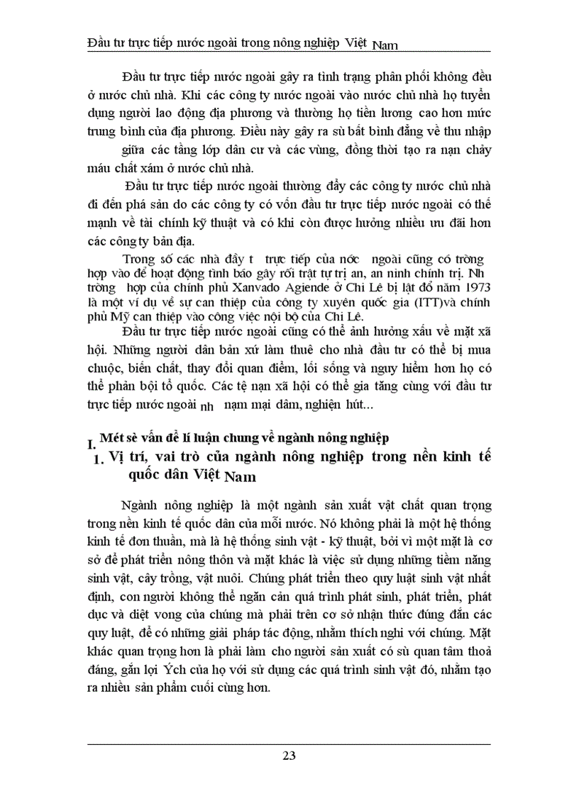 image for page Đầu tư trực tiếp nước ngoài phát triển nghành nông nghiệp Việt Nam thực trạng và giải pháp