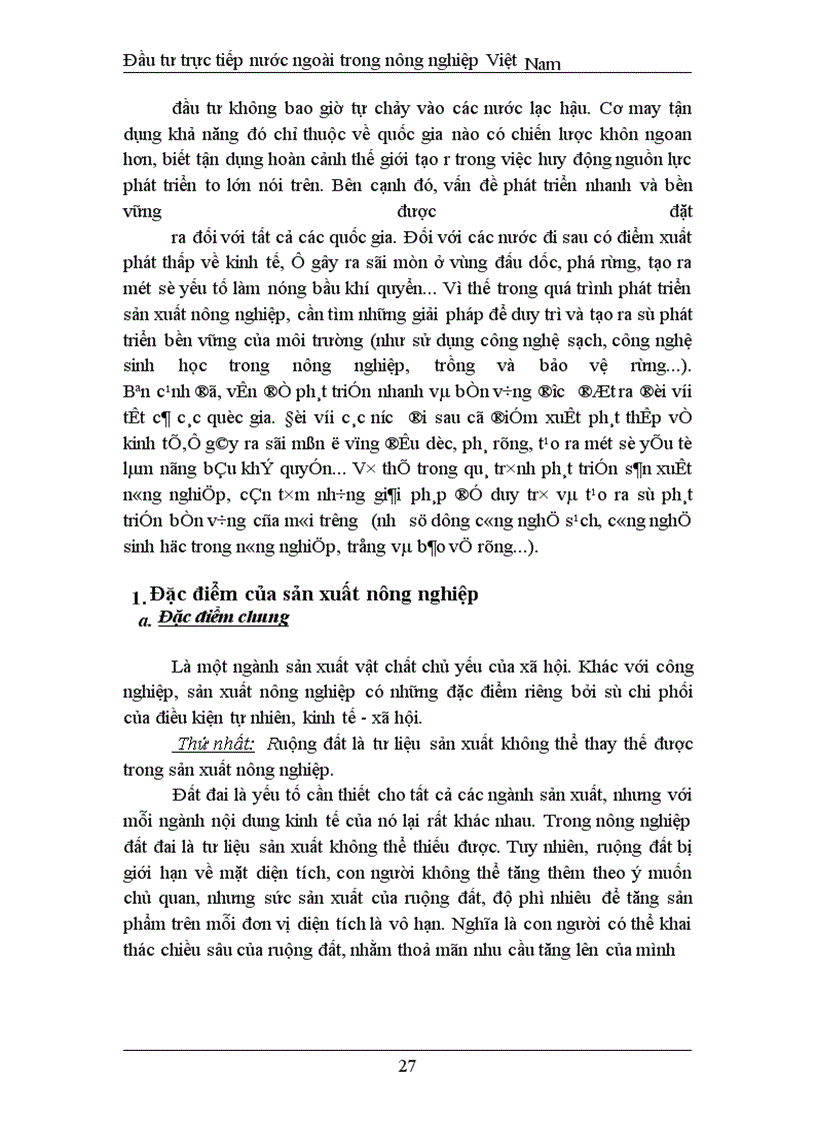 image for page Đầu tư trực tiếp nước ngoài phát triển nghành nông nghiệp Việt Nam thực trạng và giải pháp