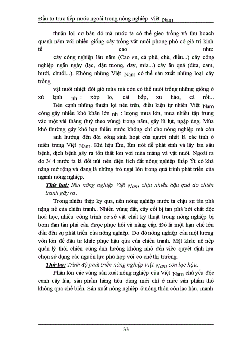 image for page Đầu tư trực tiếp nước ngoài phát triển nghành nông nghiệp Việt Nam thực trạng và giải pháp