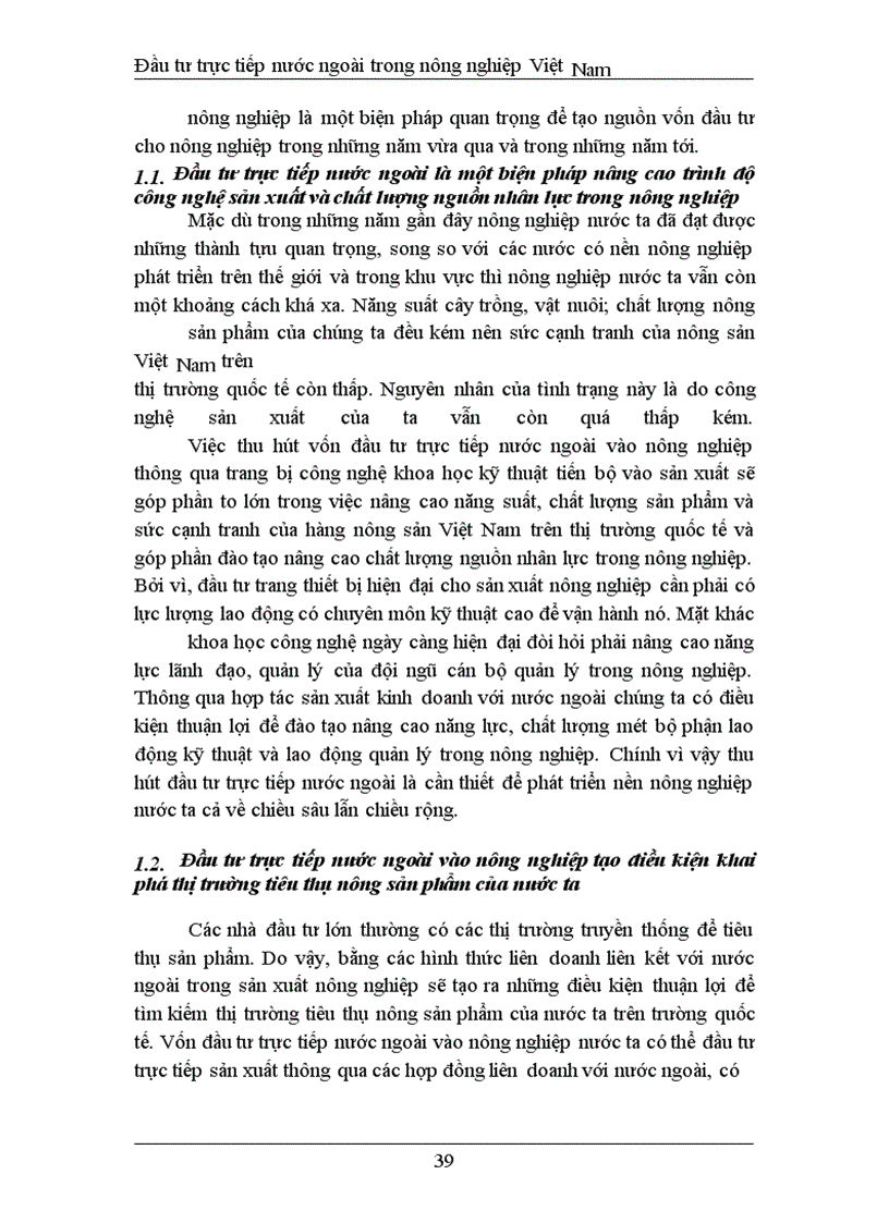 image for page Đầu tư trực tiếp nước ngoài phát triển nghành nông nghiệp Việt Nam thực trạng và giải pháp