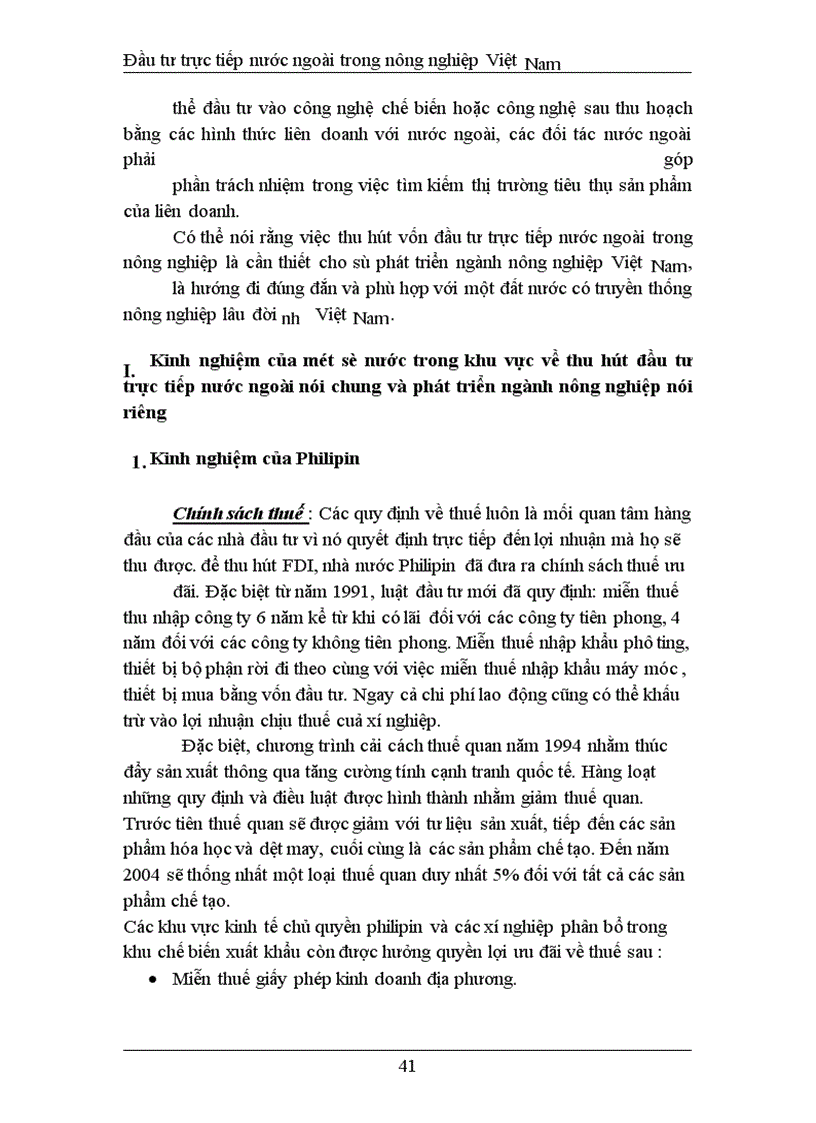 image for page Đầu tư trực tiếp nước ngoài phát triển nghành nông nghiệp Việt Nam thực trạng và giải pháp