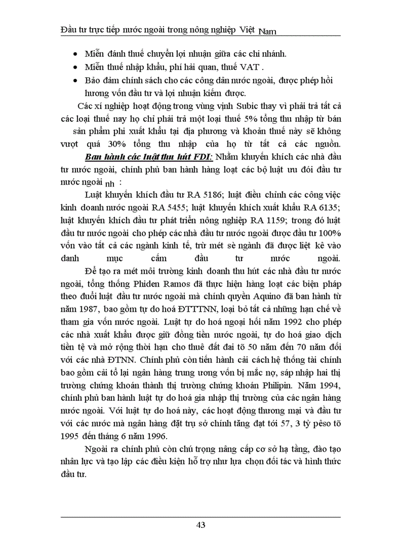 image for page Đầu tư trực tiếp nước ngoài phát triển nghành nông nghiệp Việt Nam thực trạng và giải pháp