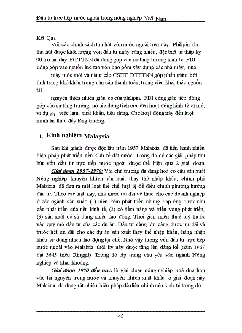 image for page Đầu tư trực tiếp nước ngoài phát triển nghành nông nghiệp Việt Nam thực trạng và giải pháp