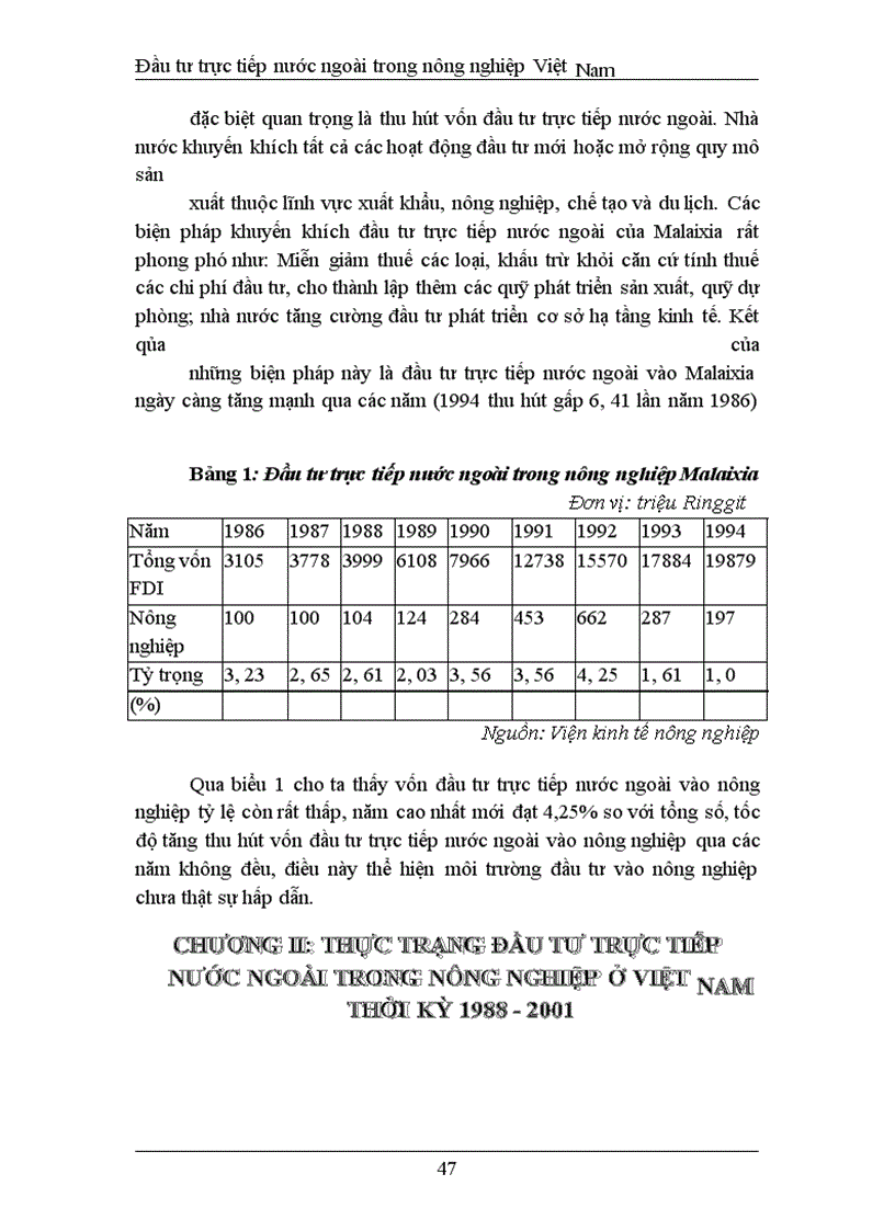 image for page Đầu tư trực tiếp nước ngoài phát triển nghành nông nghiệp Việt Nam thực trạng và giải pháp