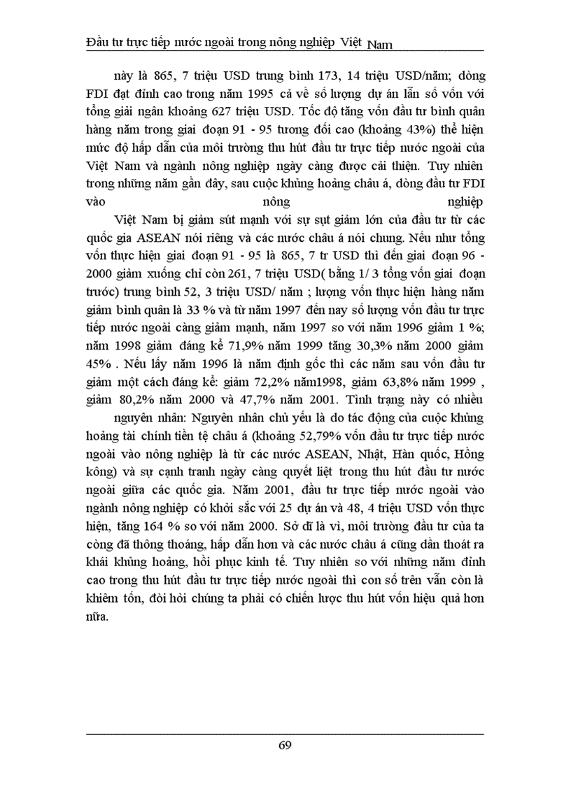 image for page Đầu tư trực tiếp nước ngoài phát triển nghành nông nghiệp Việt Nam thực trạng và giải pháp