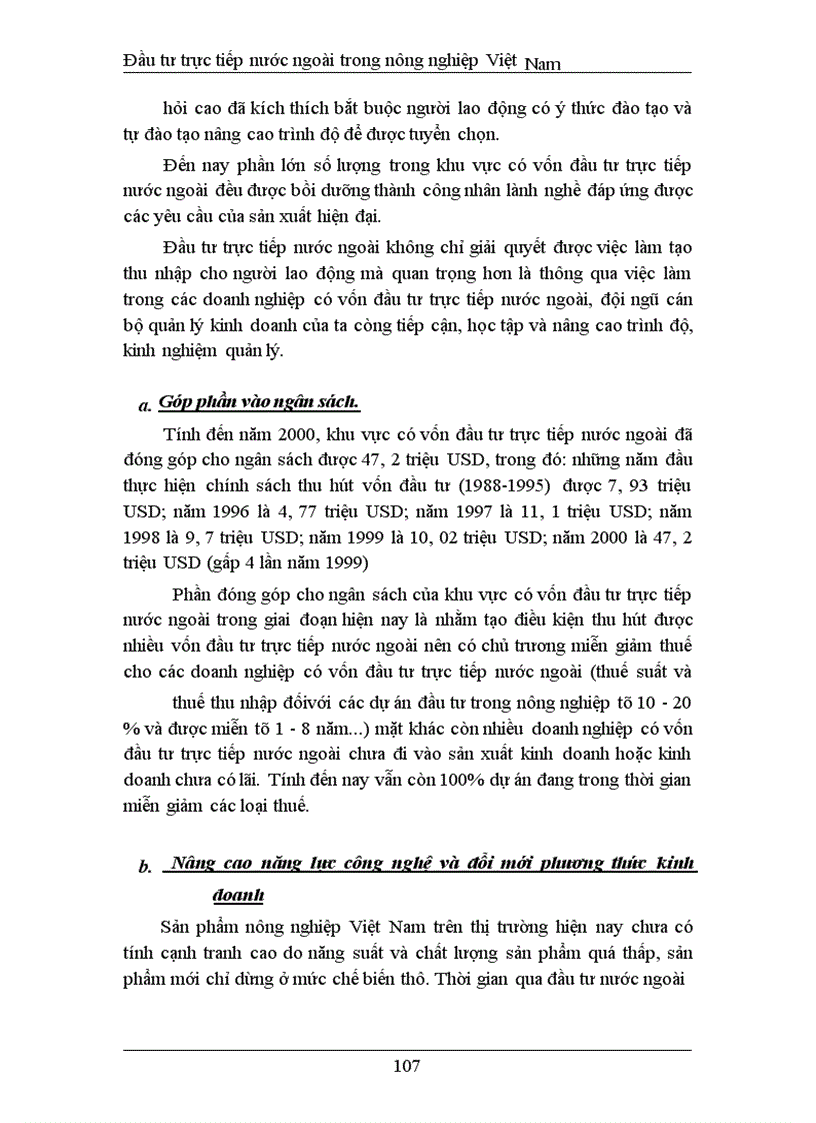 image for page Đầu tư trực tiếp nước ngoài phát triển nghành nông nghiệp Việt Nam thực trạng và giải pháp